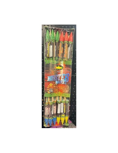Fusées Monster Rockets (Pack de 12 )